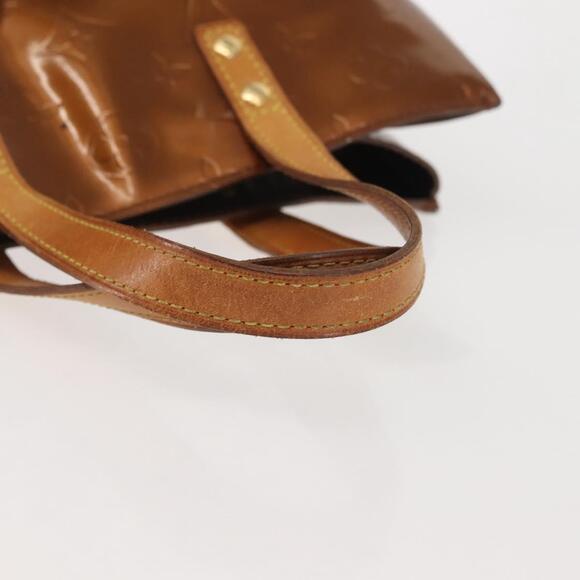 LOUIS VUITTON Monogram Vernis Reade PM Hand Bag Bronze M91146 - Picture 9 of 13